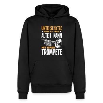 Trompete Trompeter Trompeten Spieler - Männer Premium Bio Hoodie - Schwarz - Vorne - Nico (187cm)