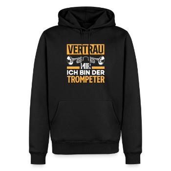 Trompete Trompeter Trompeten Spieler - Männer Premium Bio Hoodie - Schwarz - Vorne - Nico (187cm)