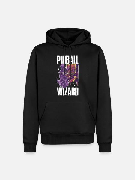 Pinball Wizard Retro Spiele Geschenk - Männer Premium Bio Hoodie - Schwarz