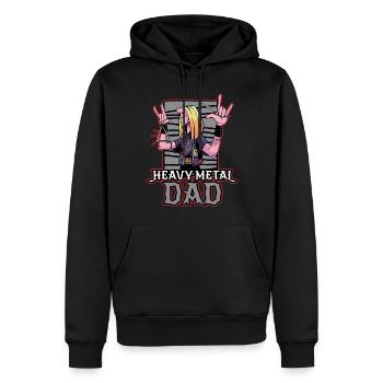 Heavy Metal Dad Heavy Metal Geschenk - Männer Premium Bio Hoodie - Schwarz - Vorne - Nico (187cm)