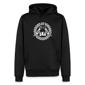 Ska Trompete Old School Jazz Musikstil - Männer Premium Bio Hoodie - Schwarz - Vorne - Nico (187cm)