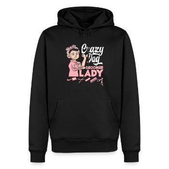 Toiletteur pour chiens Toiletteur pour chiens Salon pour chiens Toiletteurs pour chiens - Sweat à capuche Premium bio Homme - noir - Devant - Nico (187cm)