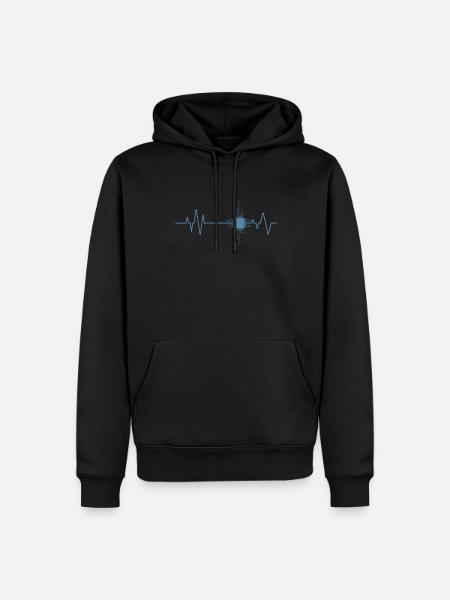 Heartbeat Chip Electronics Profession Technology - Men’s Premium Organic Hoodie - black
