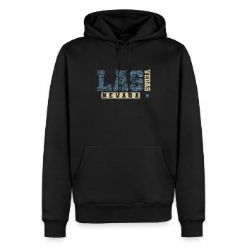 Las Vegas Nevada Bundesstaat Amerika USA - Männer Premium Bio Hoodie - Schwarz - Vorne - Nico (187cm)