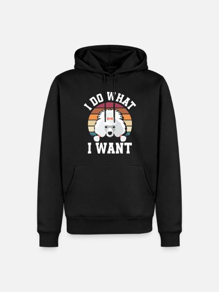 Poodle - Men’s Premium Organic Hoodie - black