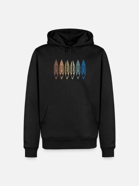 Kayak - Men’s Premium Organic Hoodie - black