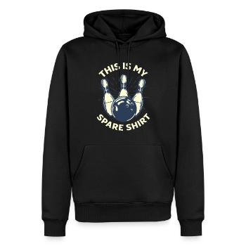 Bowling Lustiges Bowling Bowler Geschenk - Männer Premium Bio Hoodie - Schwarz - Vorne - Nico (187cm)