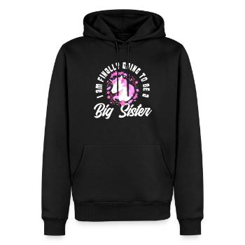 Ich Werde Eine Große Schwester Einhorn - Männer Premium Bio Hoodie - Schwarz - Vorne - Nico (187cm)