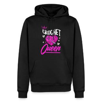 Häkeln Häkelnadel Häkelnadeln Häkler - Männer Premium Bio Hoodie - Schwarz - Vorne - Nico (187cm)