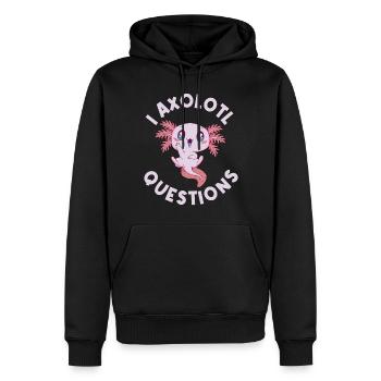 I Axolotl Questions Axolotl Geschenk - Männer Premium Bio Hoodie - Schwarz - Vorne - Nico (187cm)