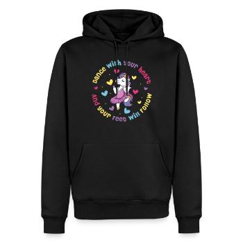 Dance With Your Heart Ballett Geschenk - Männer Premium Bio Hoodie - Schwarz - Vorne - Nico (187cm)