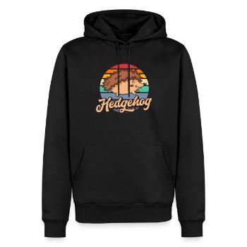 Igel Igel Igel - Männer Premium Bio Hoodie - Schwarz - Vorne - Nico (187cm)