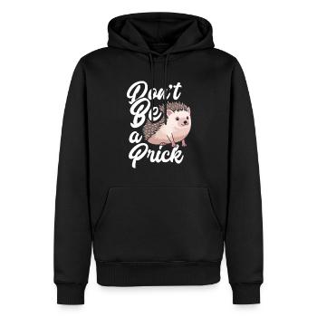 Igel Igel Igel - Männer Premium Bio Hoodie - Schwarz - Vorne - Nico (187cm)