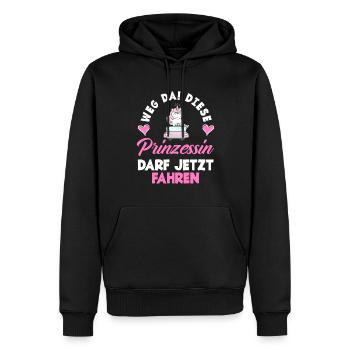 Diese Prinzessin Darf Jetzt Fahren Führerschein - Männer Premium Bio Hoodie - Schwarz - Vorne - Nico (187cm)