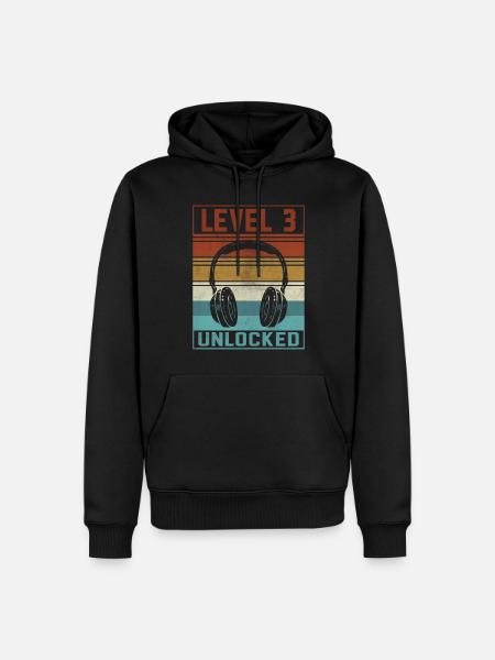 Gamer Boy 3rd Birthday Gamer - Men’s Premium Organic Hoodie - black