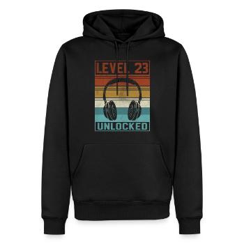 Gamer 23rd Birthday Gamer - Männer Premium Bio Hoodie - Schwarz - Vorne - Nico (187cm)