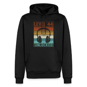 Gamer 44th Birthday Gamer - Männer Premium Bio Hoodie - Schwarz - Vorne - Nico (187cm)
