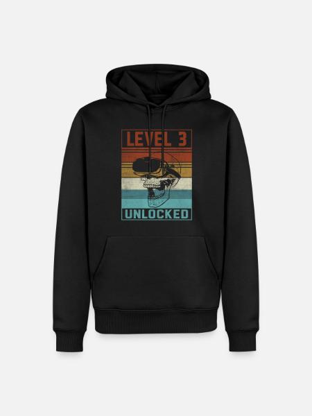 Boy 3rd Birthday Gamer - Men’s Premium Organic Hoodie - black