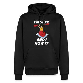 Dans Sexy et je rame it Kayak cadeau - Sweat à capuche Premium bio Homme - noir - Devant - Nico (187cm)