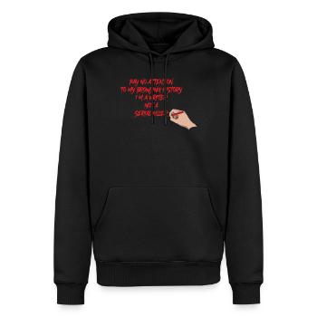 Pay No Attention Krimiserie Geschenk - Männer Premium Bio Hoodie - Schwarz - Vorne - Nico (187cm)