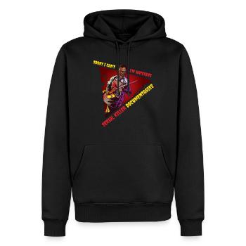 Killer Documentaries Crime Series Gift - Men’s Premium Organic Hoodie - black - Front - Nico (187cm)