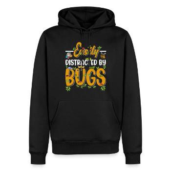 Bug Lover Insects Boys Girls - Men’s Premium Organic Hoodie - black - Front - Nico (187cm)