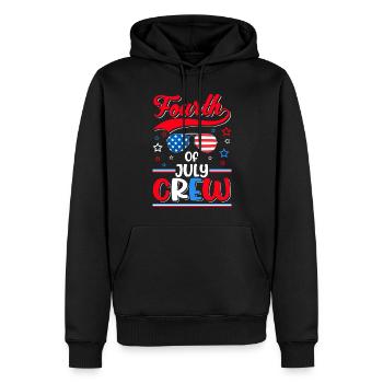 Vierter Juli Crew Männer Frauen Kinder - Männer Premium Bio Hoodie - Schwarz - Vorne - Nico (187cm)