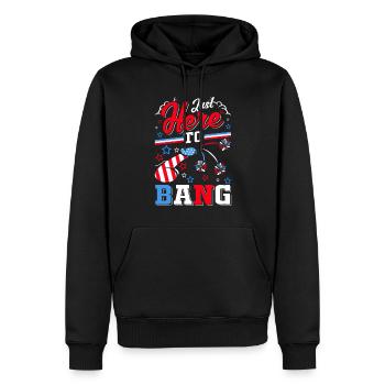 Feuerwerk Erwachsene Humor USA 4. Juli - Männer Premium Bio Hoodie - Schwarz - Vorne - Nico (187cm)