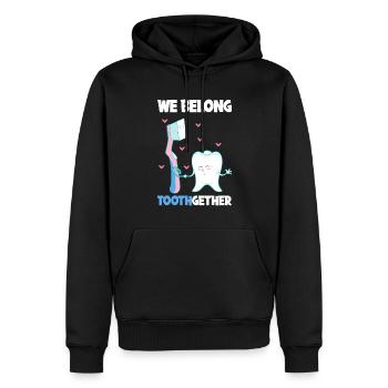 Dentiste Assistant dentaire Assistant dentaire Cadeau - Sweat à capuche Premium bio Homme - noir - Devant - Nico (187cm)