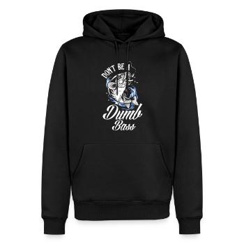 Cadeau amusant de pêcheur - Sweat à capuche Premium bio Homme - noir - Devant - Nico (187cm)