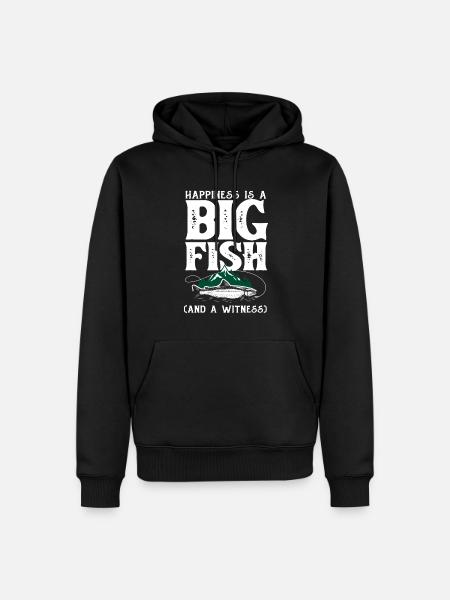 Fun Fishing Angler Fisherman Gift - Men’s Premium Organic Hoodie - black