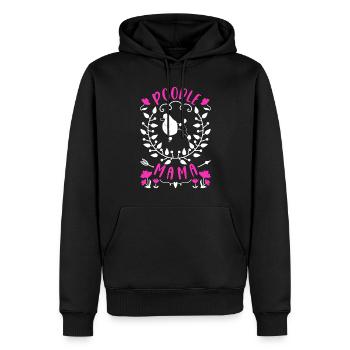 Caniche Maman Mignon amoureux des chiens Caniche - Sweat à capuche Premium bio Homme - noir - Devant - Nico (187cm)