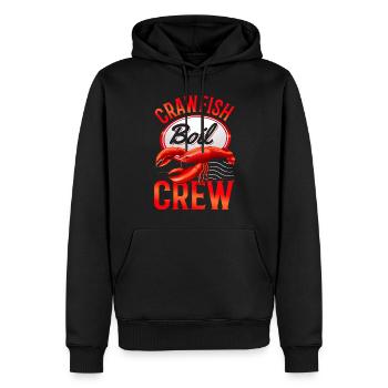 Krebskoch-Crew Lustige Krebse essen - Männer Premium Bio Hoodie - Schwarz - Vorne - Nico (187cm)
