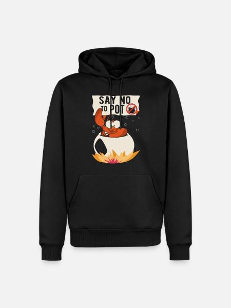 Crabs cook pun Funny crayfish - Men’s Premium Organic Hoodie - black