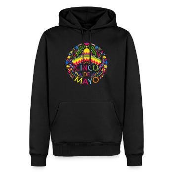 Fiesta Joyeuse Fête Cinco De Mayo - Sweat à capuche Premium bio Homme - noir - Devant - Nico (187cm)