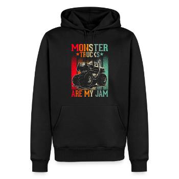 Monstertrucks Jungen Mädchen Monstertruck - Männer Premium Bio Hoodie - Schwarz - Vorne - Nico (187cm)