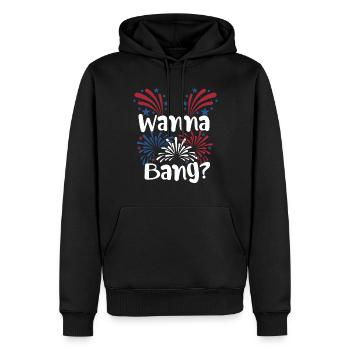 4. Juli Humor für Erwachsene Feuerwerkswitz - Männer Premium Bio Hoodie - Schwarz - Vorne - Nico (187cm)