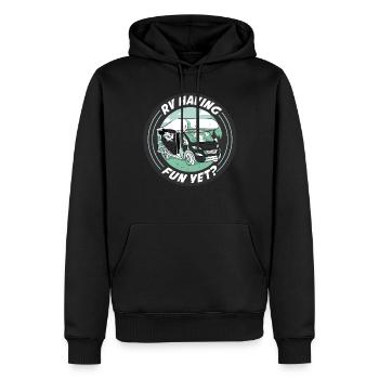 VR S’amusant tout en cadeau de camping-car - Sweat à capuche Premium bio Homme - noir - Devant - Nico (187cm)
