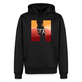 Climber Limit Escalade Bouldering - Sweat à capuche Premium bio Homme - noir - Devant - Nico (187cm)