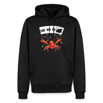 Lustige Krebse Kochen Flusskrebs Hummer - Männer Premium Bio Hoodie - Schwarz - Vorne - Nico (187cm)