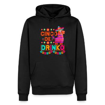 Pinata Cinco De Mayo célèbre la boisson - Sweat à capuche Premium bio Homme - noir - Devant - Nico (187cm)