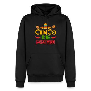 Fiesta Sombrero Joyeux Cinco De Mayo - Sweat à capuche Premium bio Homme - noir - Devant - Nico (187cm)