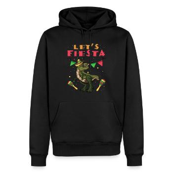 Trex Sombrero Fiesta Fröhliche Cinco De Mayo - Männer Premium Bio Hoodie - Schwarz - Vorne - Nico (187cm)