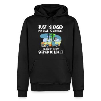 Just Released My Own Fragrance Wohnmobil Geschenk - Männer Premium Bio Hoodie - Schwarz - Vorne - Nico (187cm)