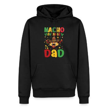 Nacho Papa Cinco De Mayo Chili Mexican Papa - Men’s Premium Organic Hoodie - black - Front - Nico (187cm)