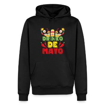 Boire Cinco De Mayo Chili Mexican Fiesta - Sweat à capuche Premium bio Homme - noir - Devant - Nico (187cm)