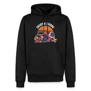 Enjoy A Choke Jiu Jitsu Geschenk - Männer Premium Bio Hoodie - Schwarz - Vorne - Nico (187cm)