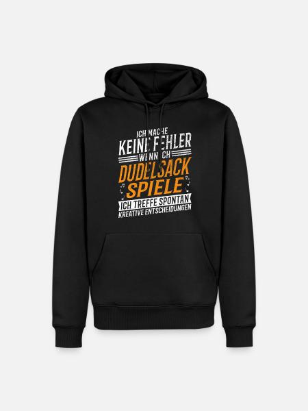 Dudelsack Musiker Kreativer Dudelsackspieler - Männer Premium Bio Hoodie - Schwarz
