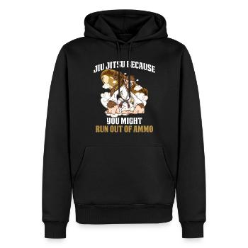 You Might Run Out Of Ammo Jiu Jitsu Geschenk - Männer Premium Bio Hoodie - Schwarz - Vorne - Nico (187cm)
