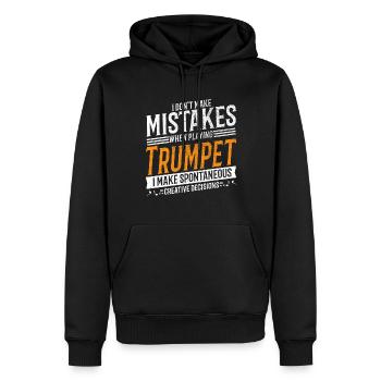 Trompeter Musikliebhaber Trompetenspieler - Männer Premium Bio Hoodie - Schwarz - Vorne - Nico (187cm)